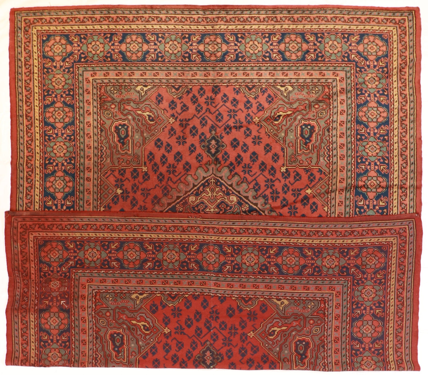 10 x 13 - Oushak Antique Fine All Over Rectangle - Hand Knotted Rug — 12273