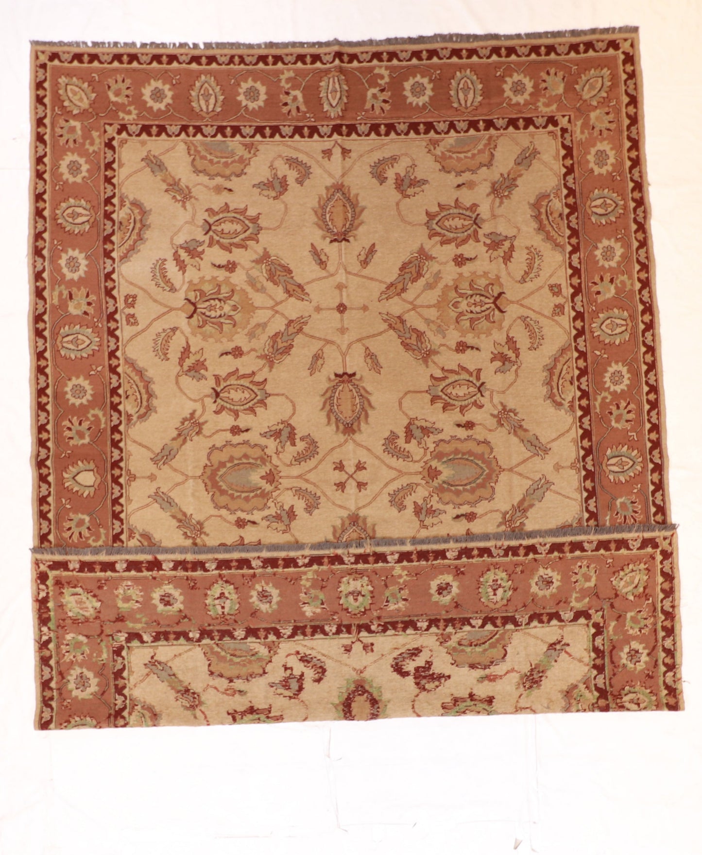 9x12 - Soumak Fine/Wool All Over Rectangle - Hand Knotted Rug