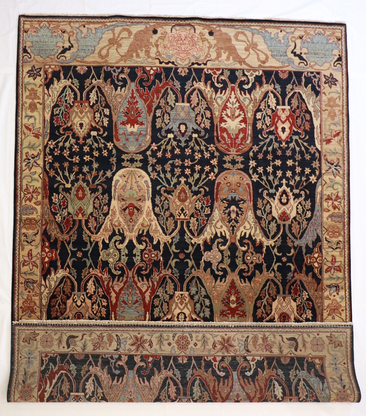 9 x12 - Yazd Fine All Over Rectangle - Hand Knotted Rug