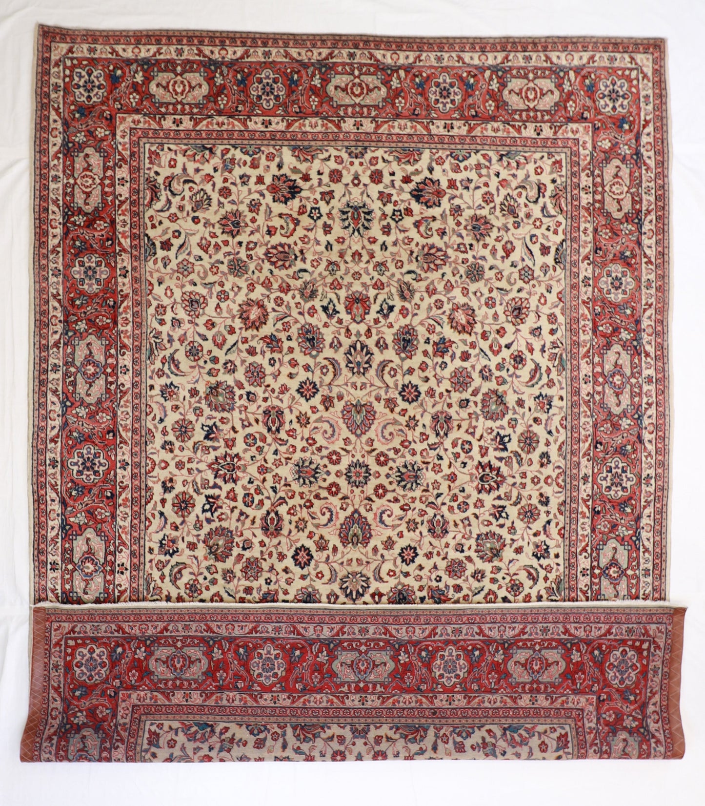 9x12 - Sarouk Fine All Over Rectangle - Hand Knotted Rug — 24756