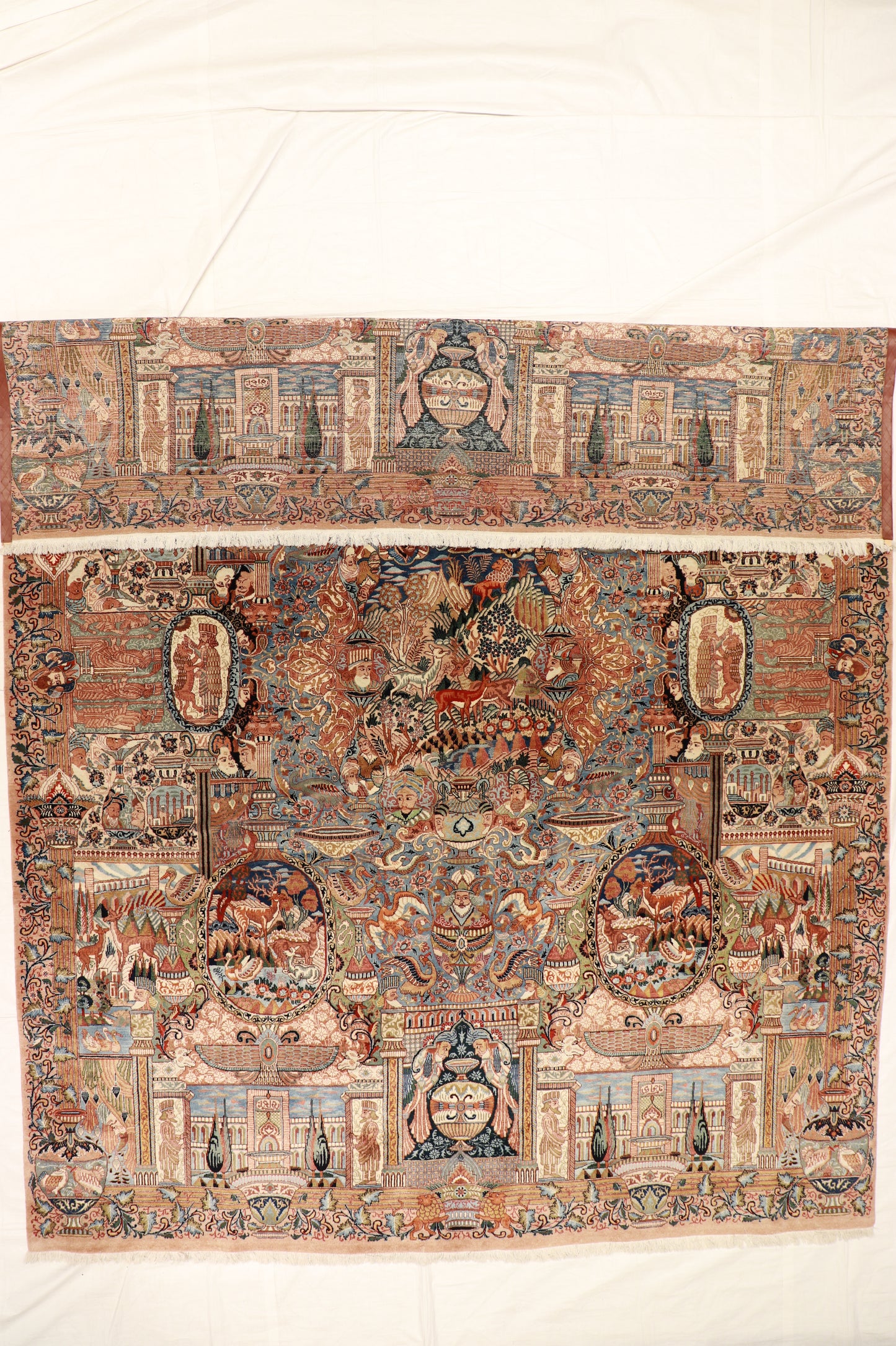 10x13 - Mashad Fine/Wool/S.Antique All Over Rectangle - Hand Knotted Rug