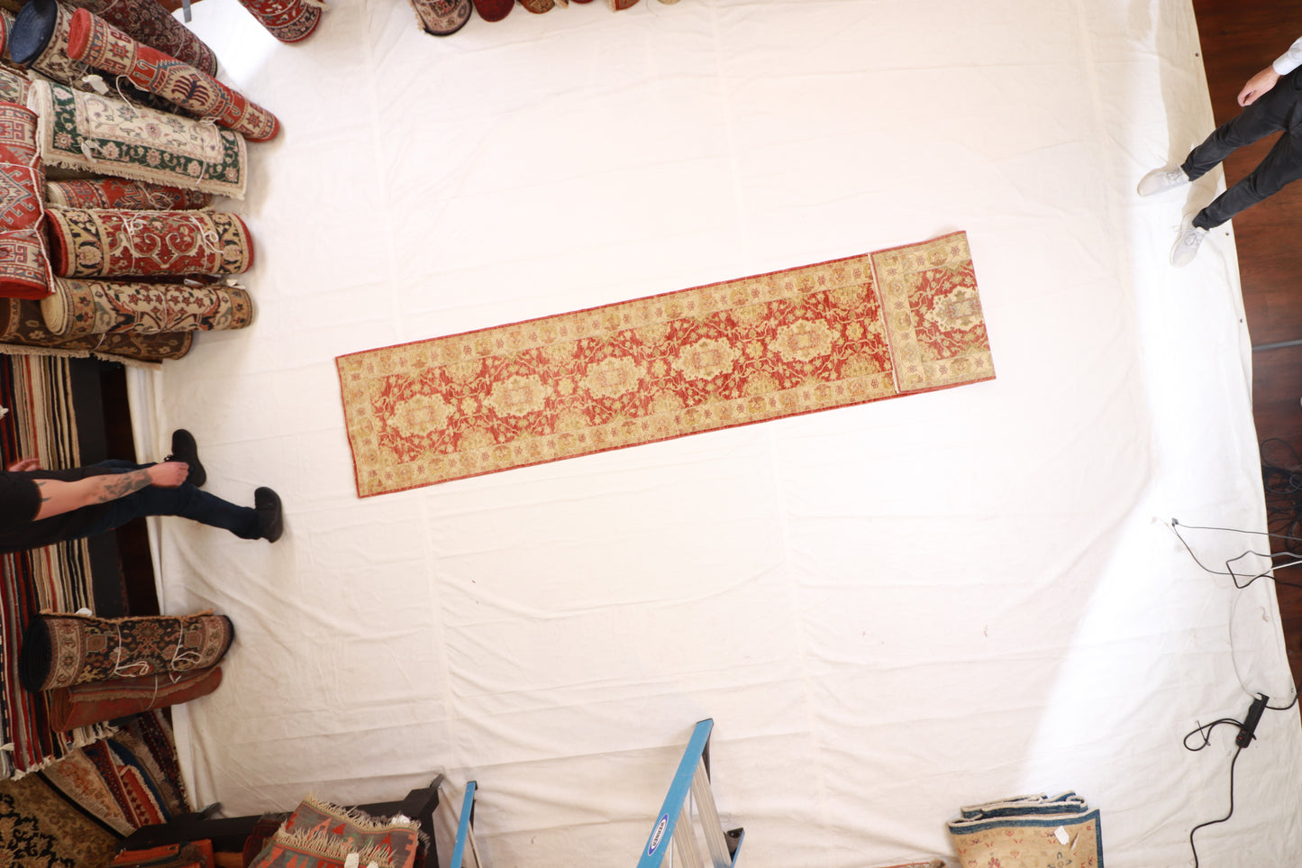 Runner - Tabriz Fine All Over Rectangle - Hand Knotted Rug