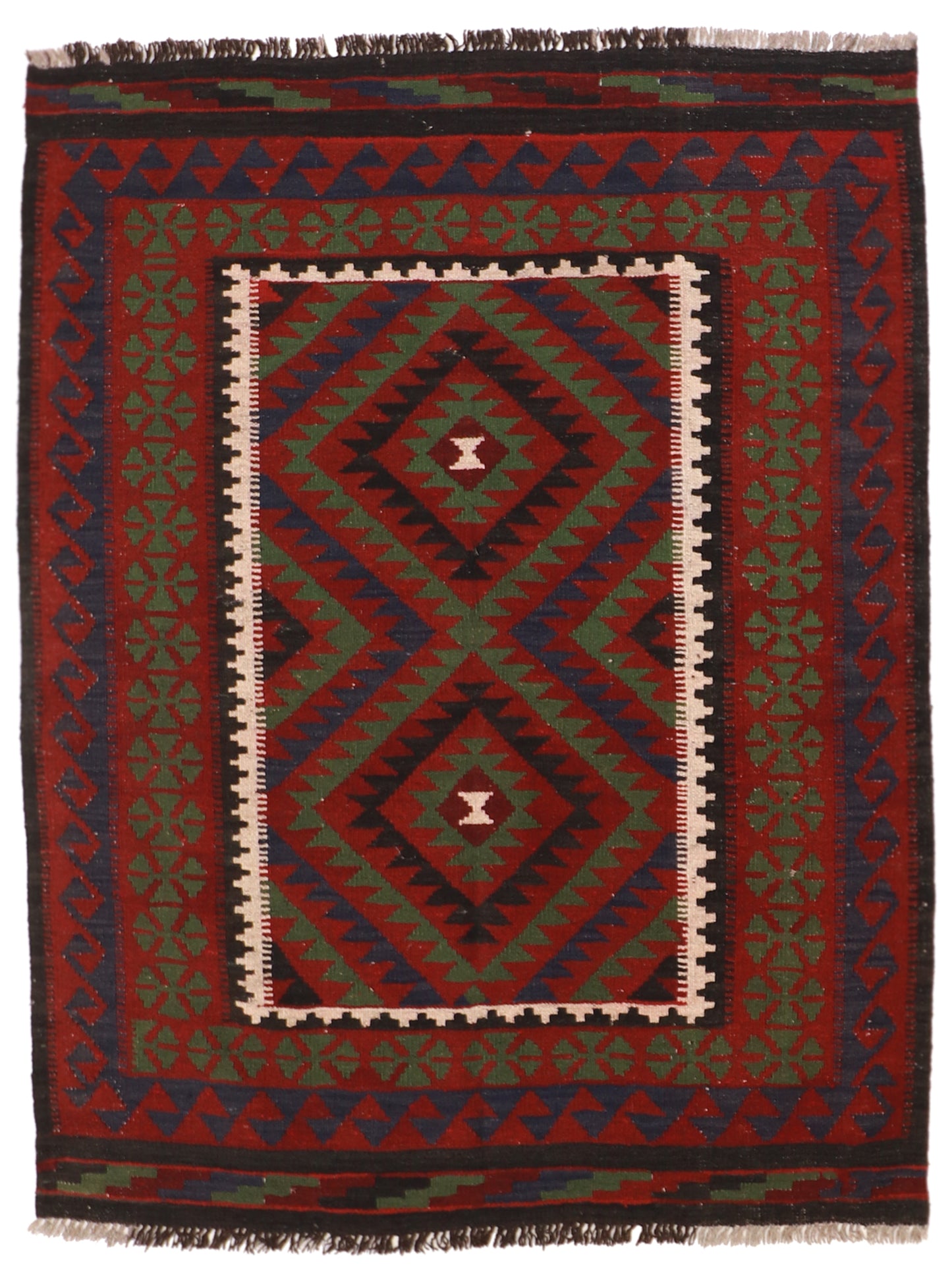 4.5 x 5.9 -  Fine Kilim Rectangle - Hand Knotted Rug