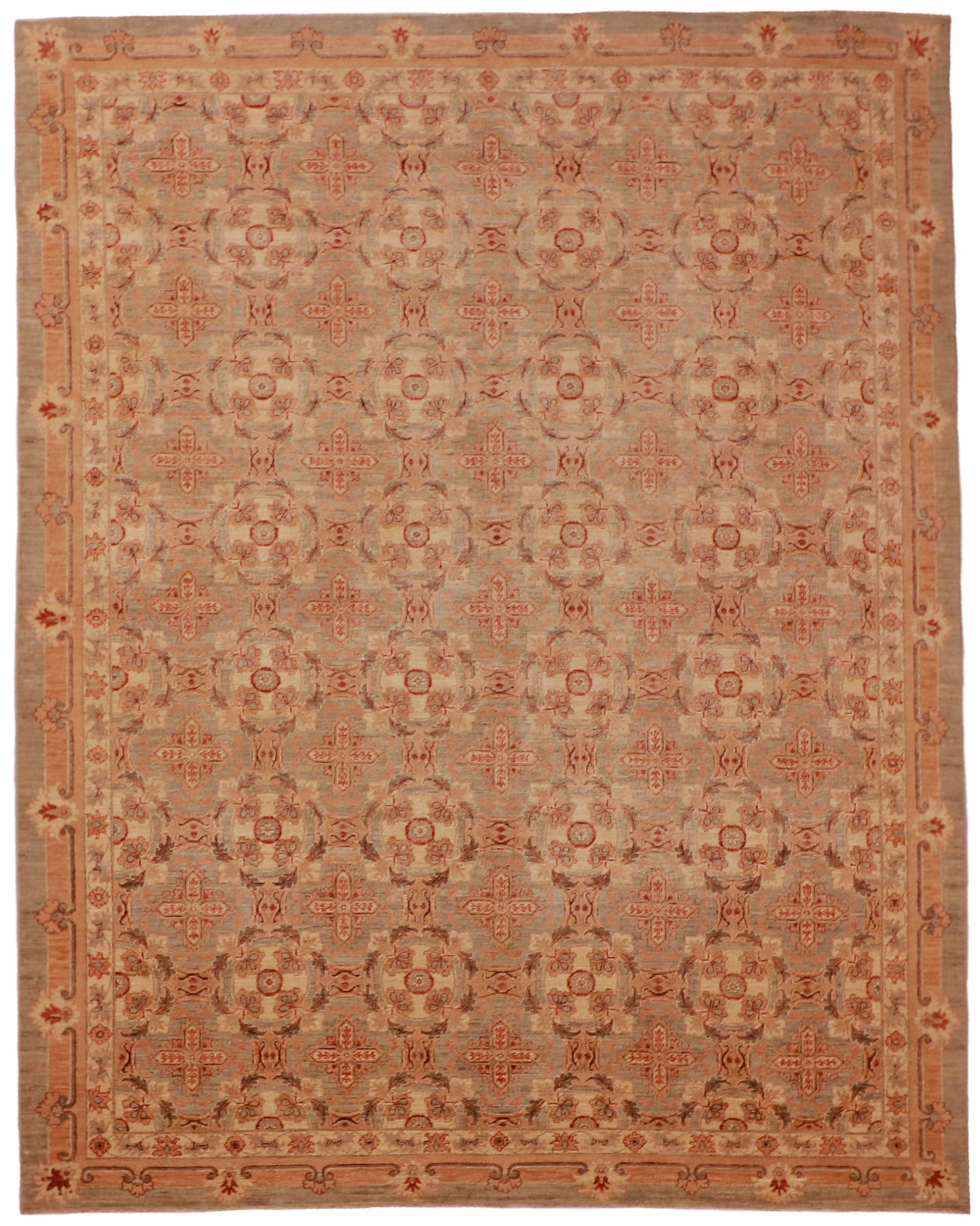 9x12 - Nezam Fine/Wool All Over Rectangle - Hand Knotted Rug
