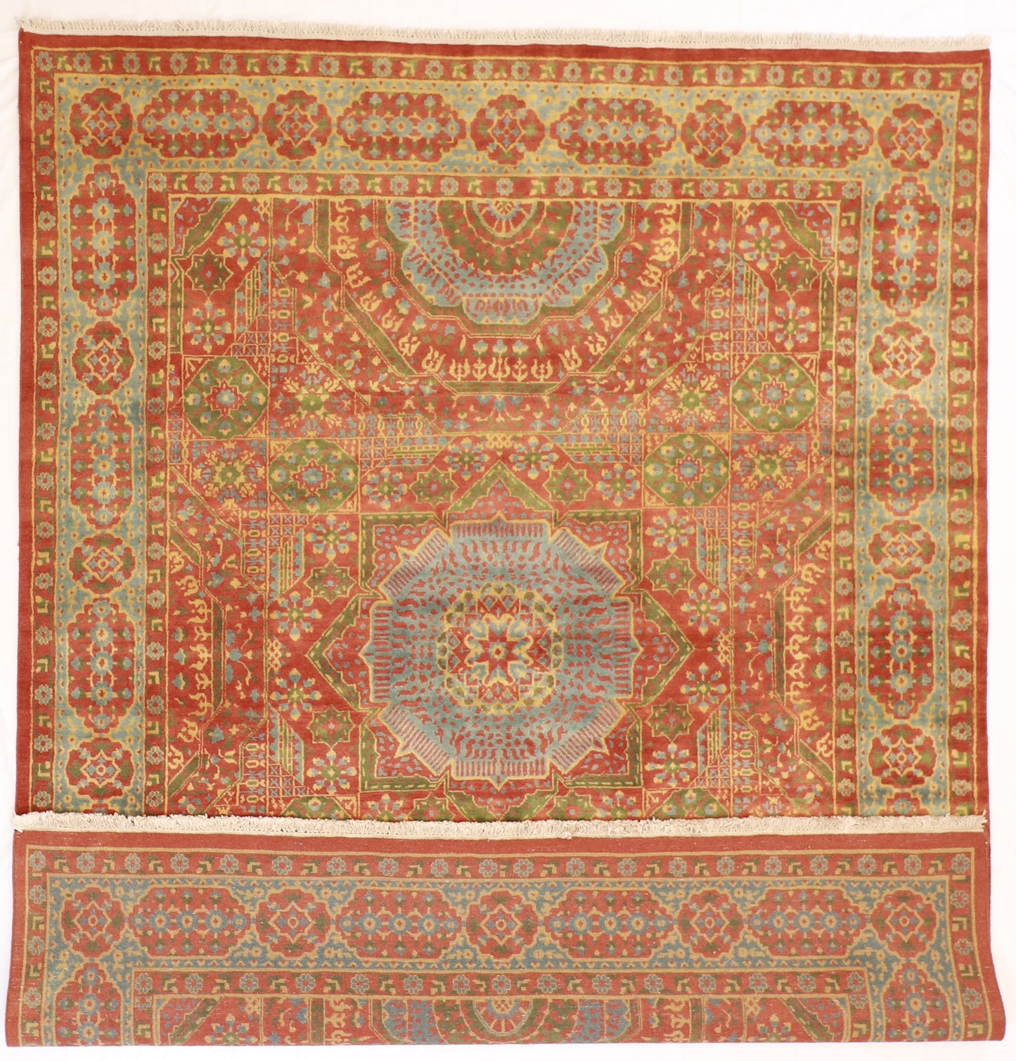 8x10 - Mamluk Wool Medallion Rectangle - Hand Knotted Rug