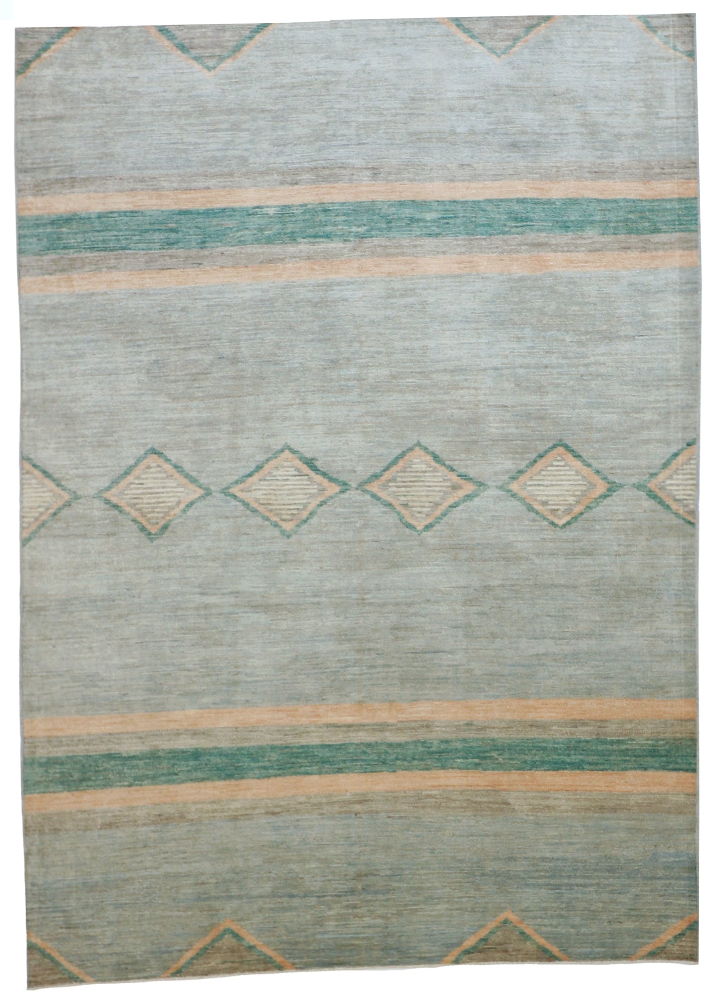 6x9 - Mountain Modern Fine All Over Rectangle - Hand Knotted Rug