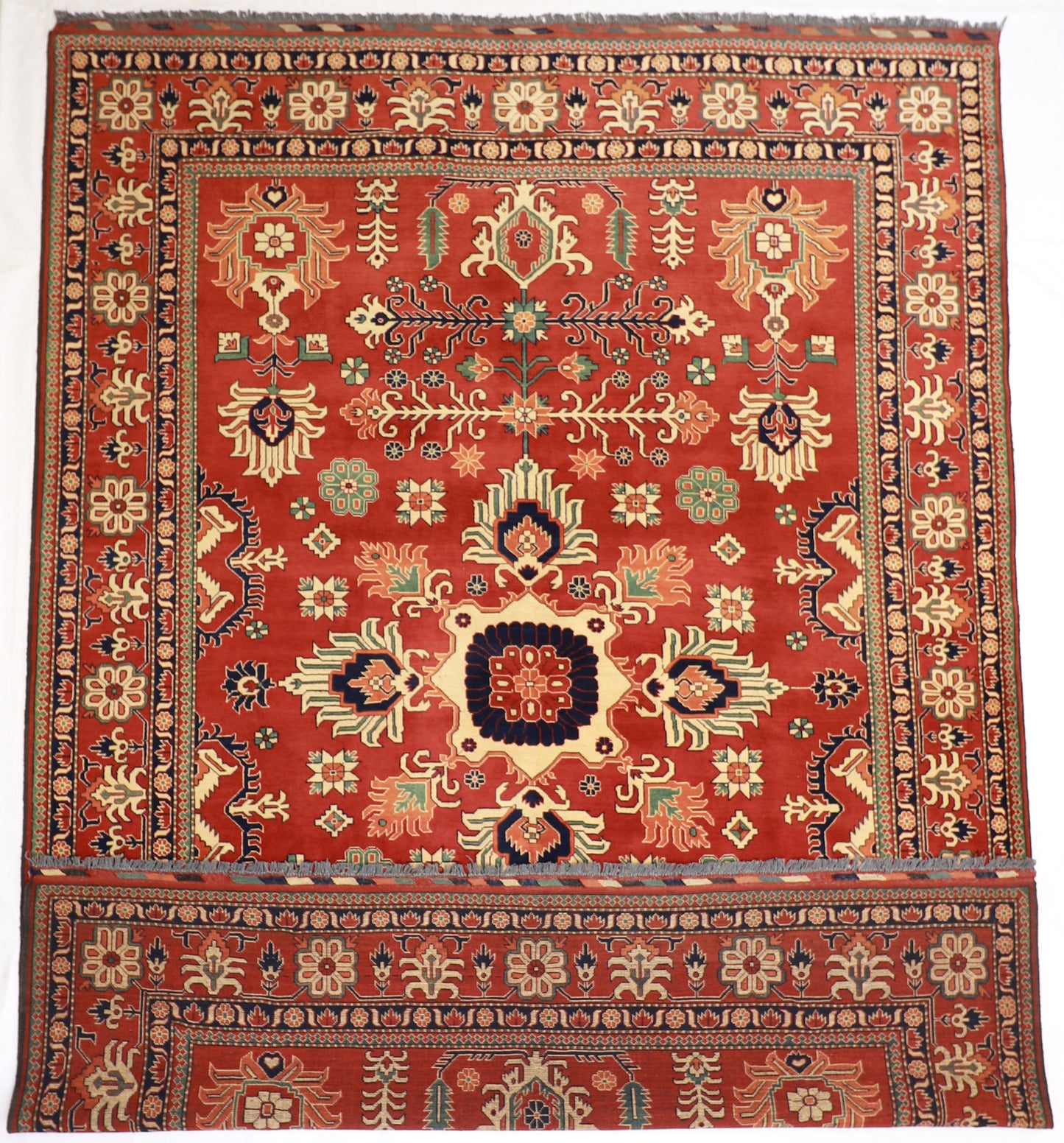9x12 - Heriz Fine/Wool Geometric Rectangle - Hand Knotted Rug