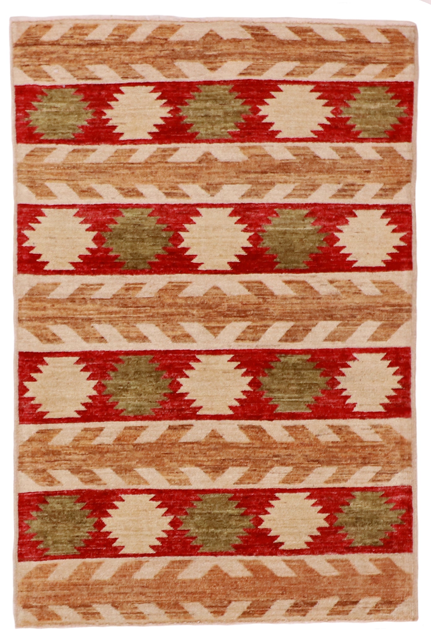 3x5 - Navajo Fine Wool All Over Rectangle - Hand Knotted Rug