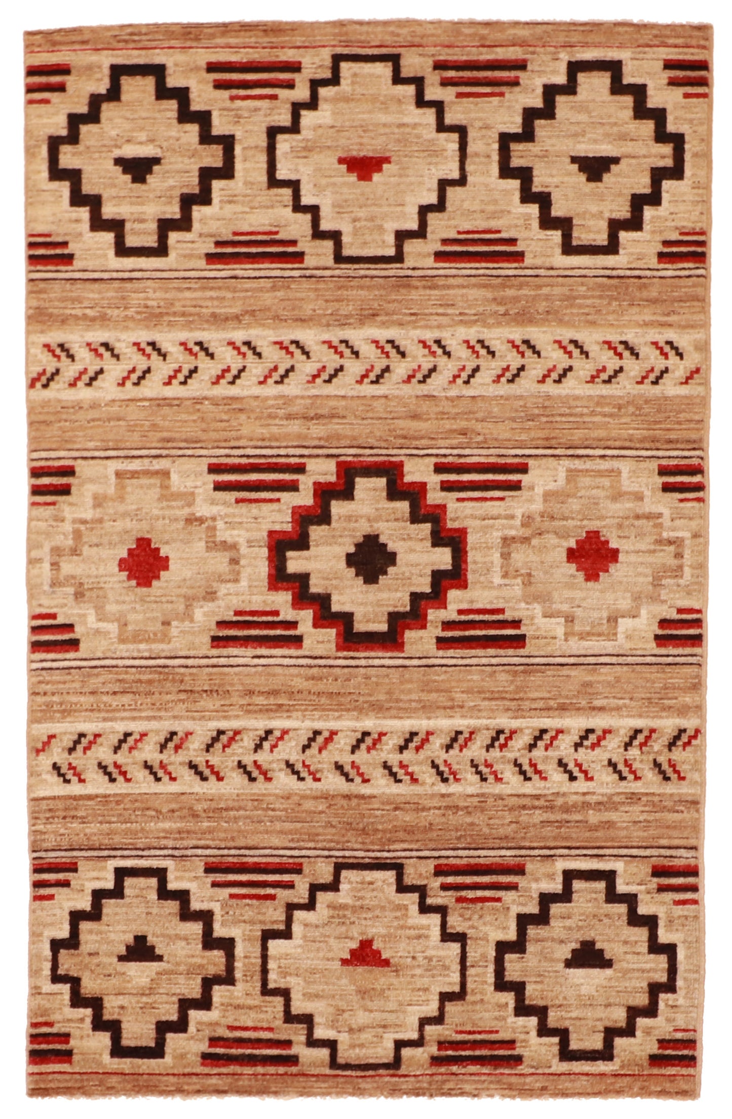 4x6 - Mountain Modern Fine All Over Rectangle - Hand Knotted Rug