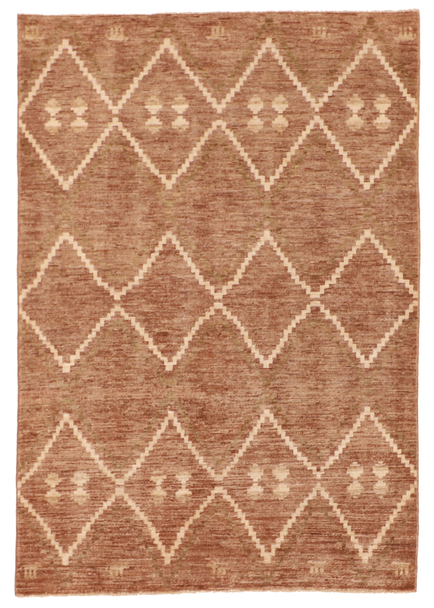 4x6 - Mountain Modern Fine All Over Rectangle - Hand Knotted Rug