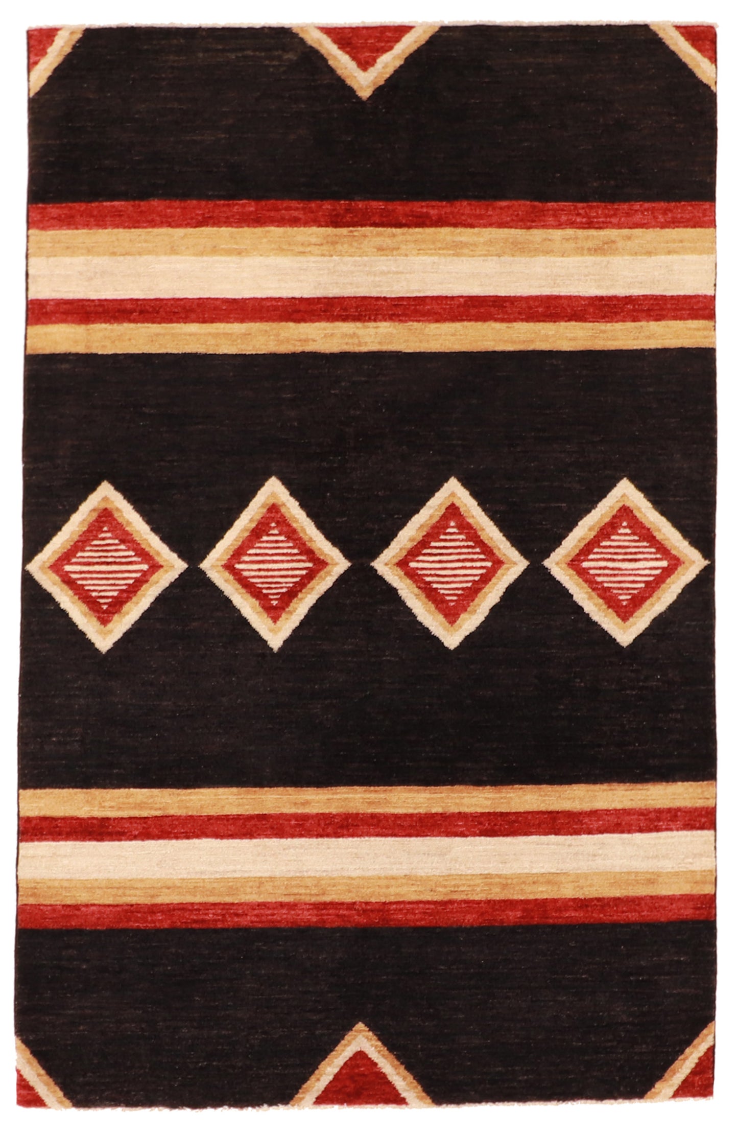 4x6 - Mountain Modern Fine All Over Rectangle - Hand Knotted Rug