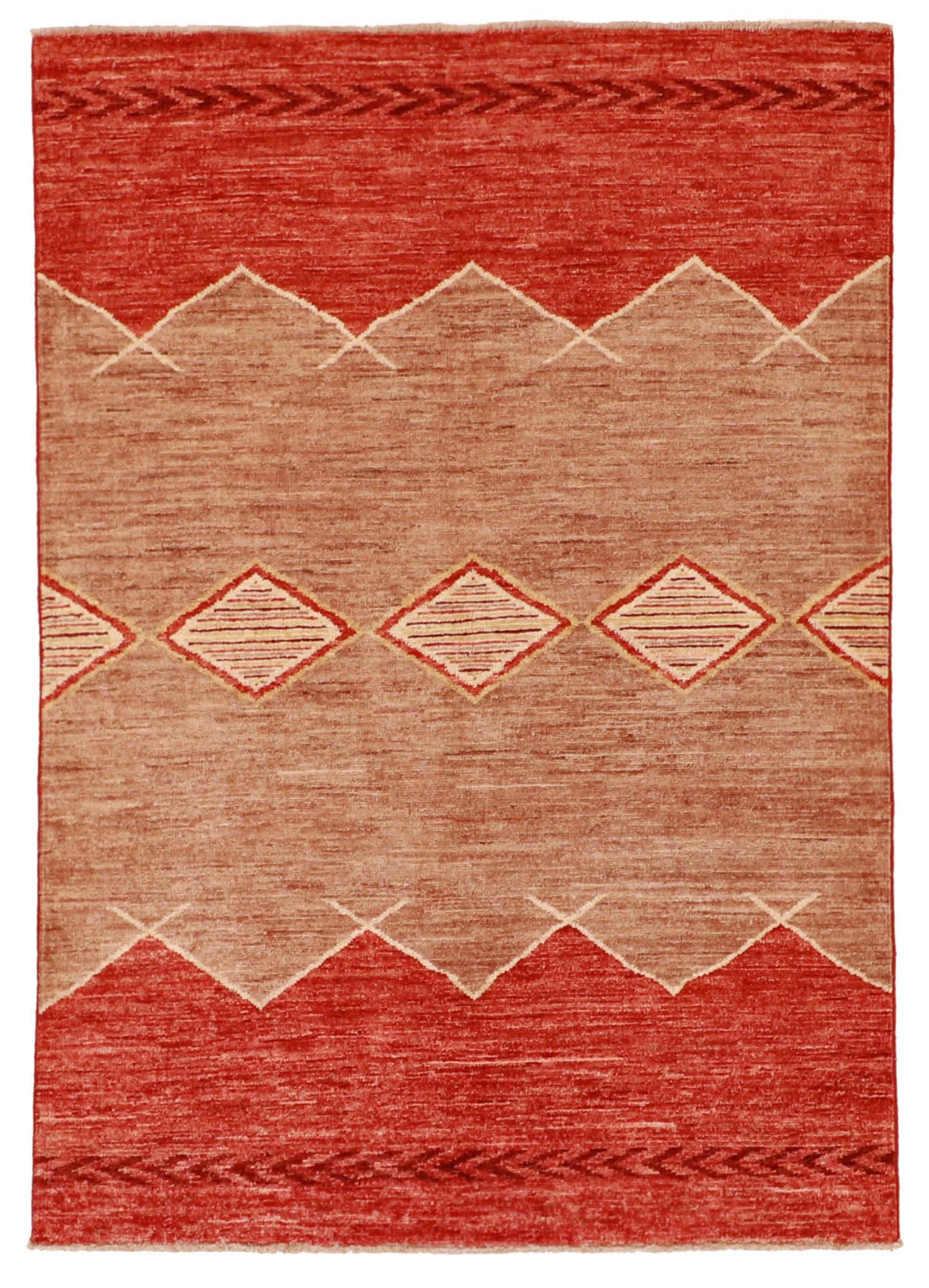 4x6 - Mountain Modern Fine All Over Rectangle - Hand Knotted Rug