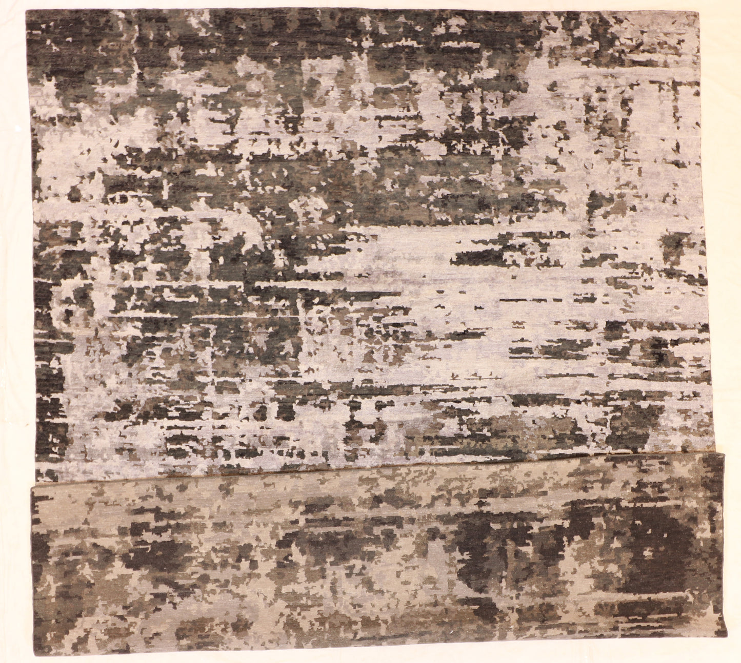 8x10 - Modern Silk/Wool All Over Rectangle - Hand Knotted Rug