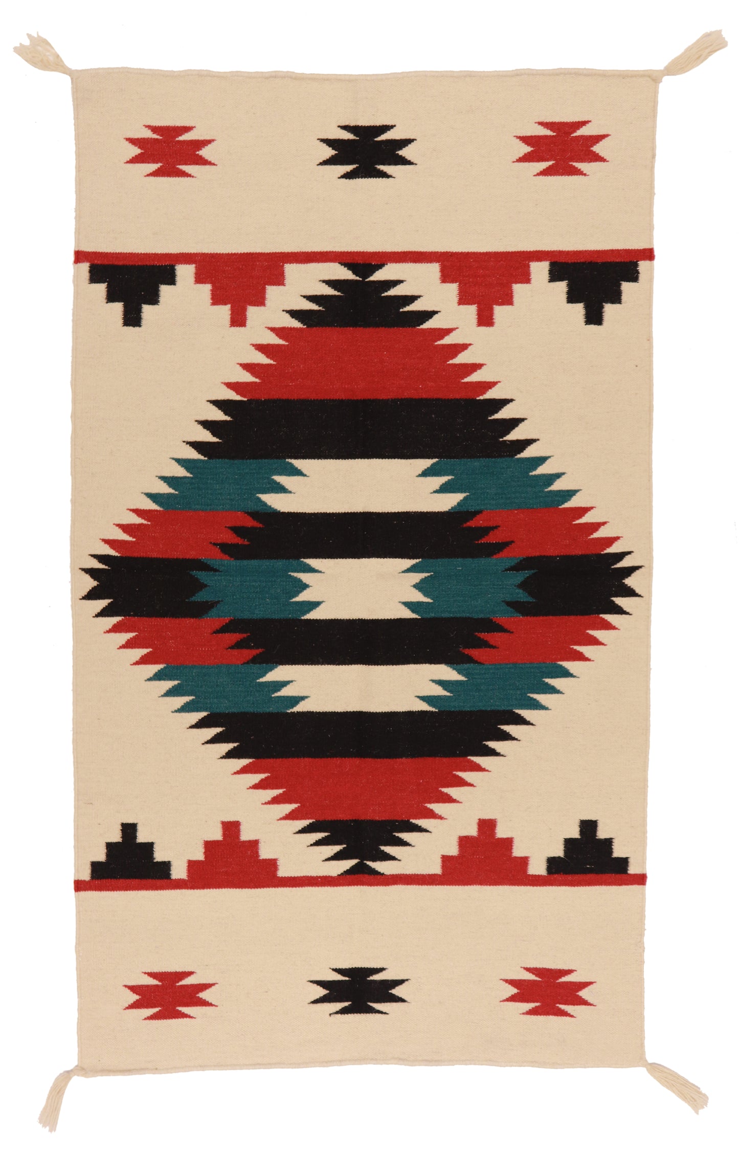3x5 - Navajo Fine Wool All Over Rectangle - Hand Knotted Rug