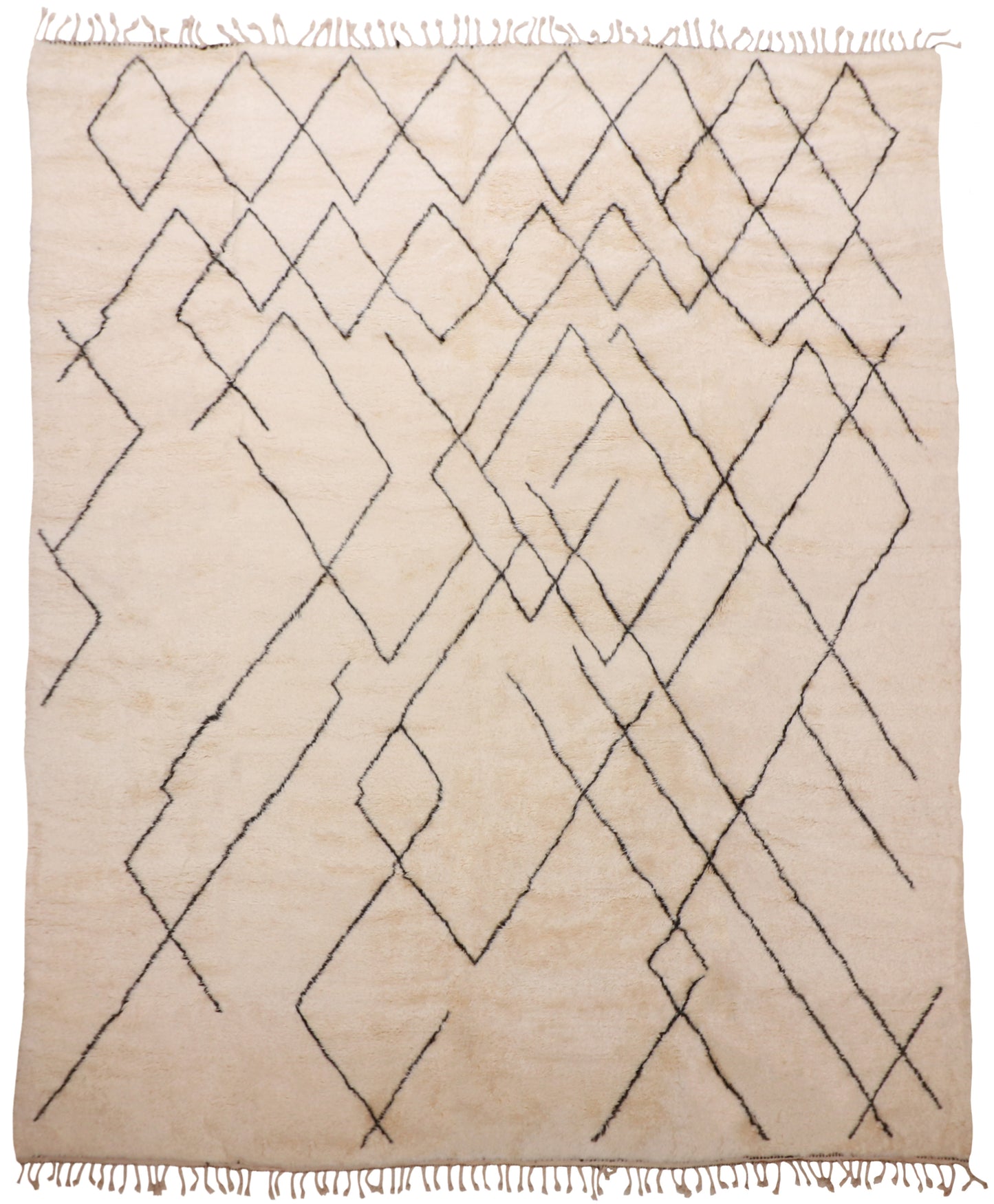 11x13 - Moroccan Fine/Wool All Over Rectangle - Hand Knotted Rug