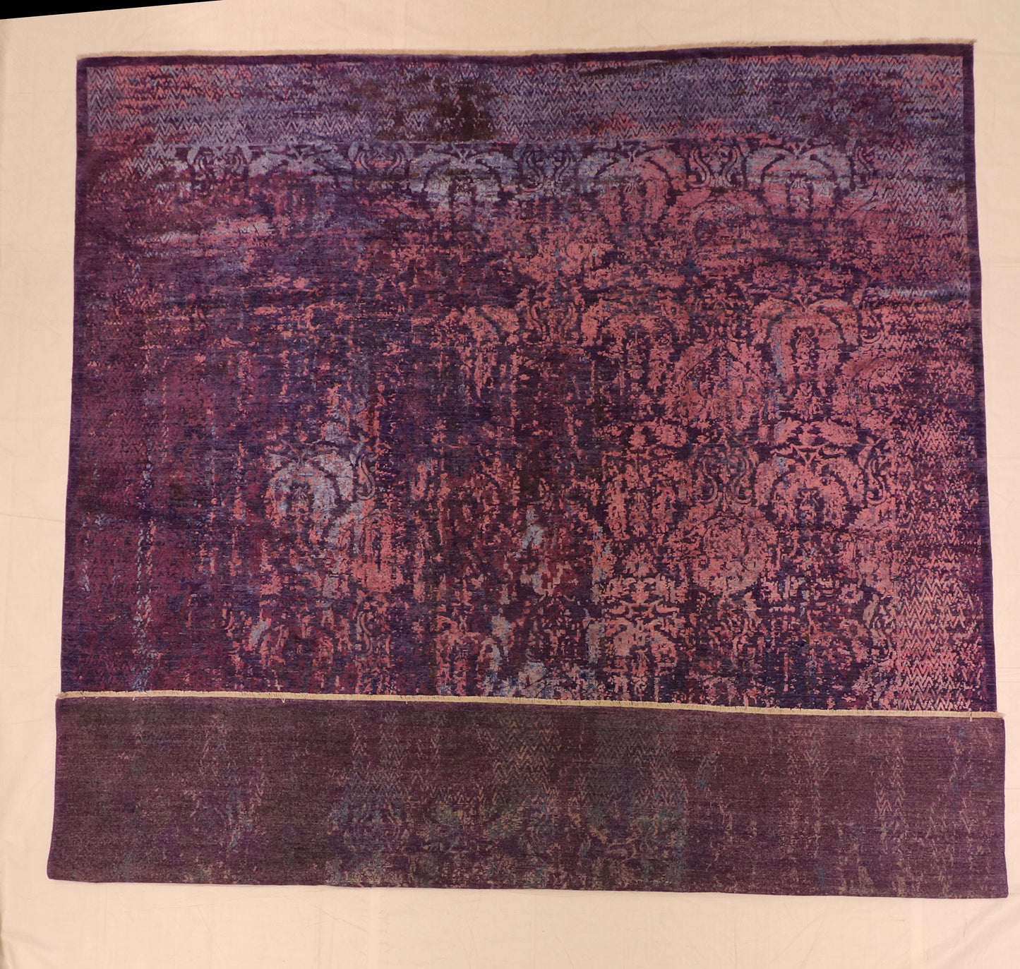 10x13 - Modern Fine/Silk All Over Rectangle - Hand Knotted Rug
