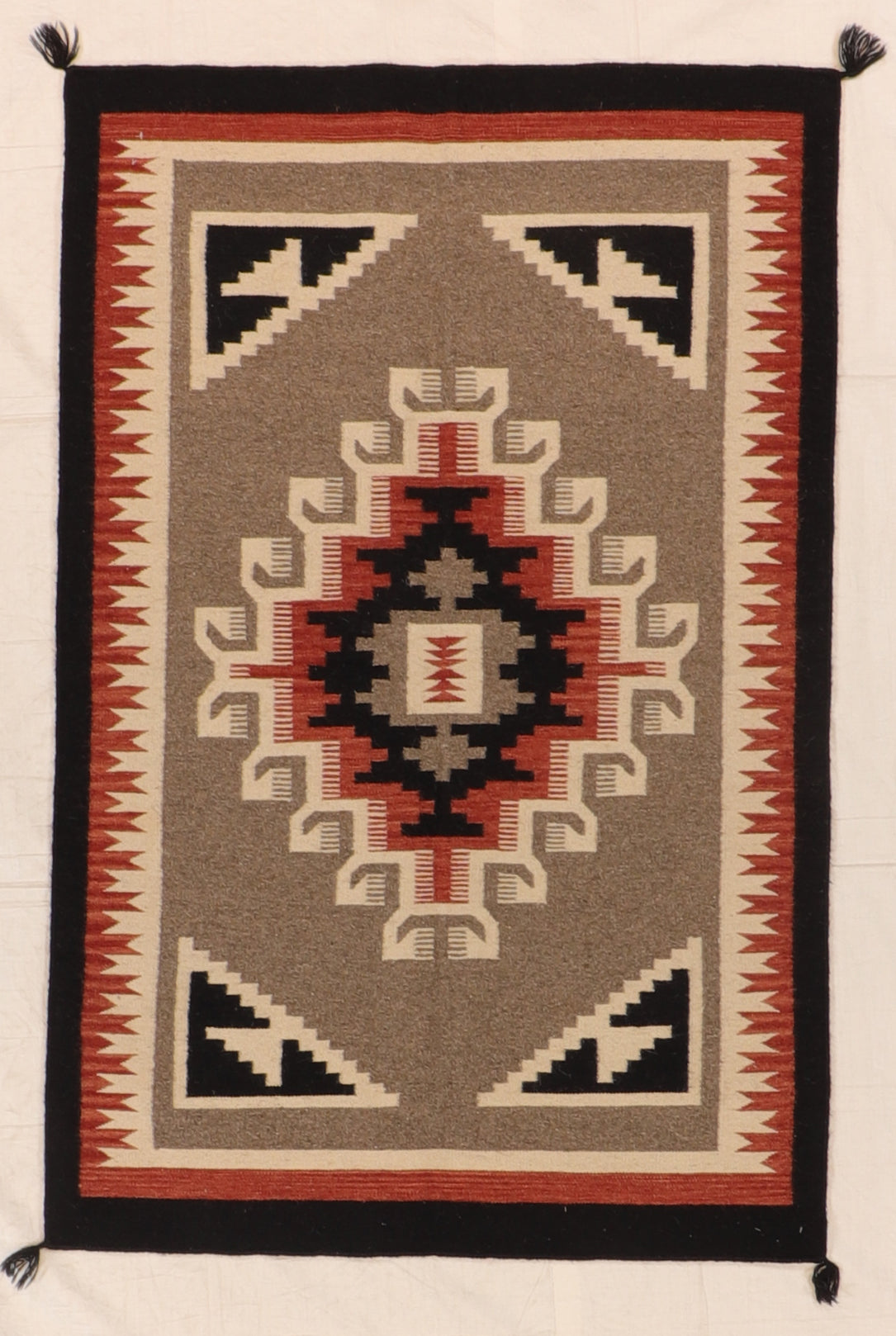4x6 - Kilim Navajo Rectangle - Hand Knotted Rug