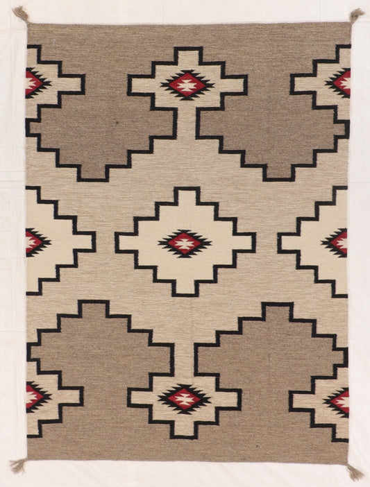 5 x 7 - Kilim Navajo Fine/Wool All Over Rectangle - Hand Knotted Rug
