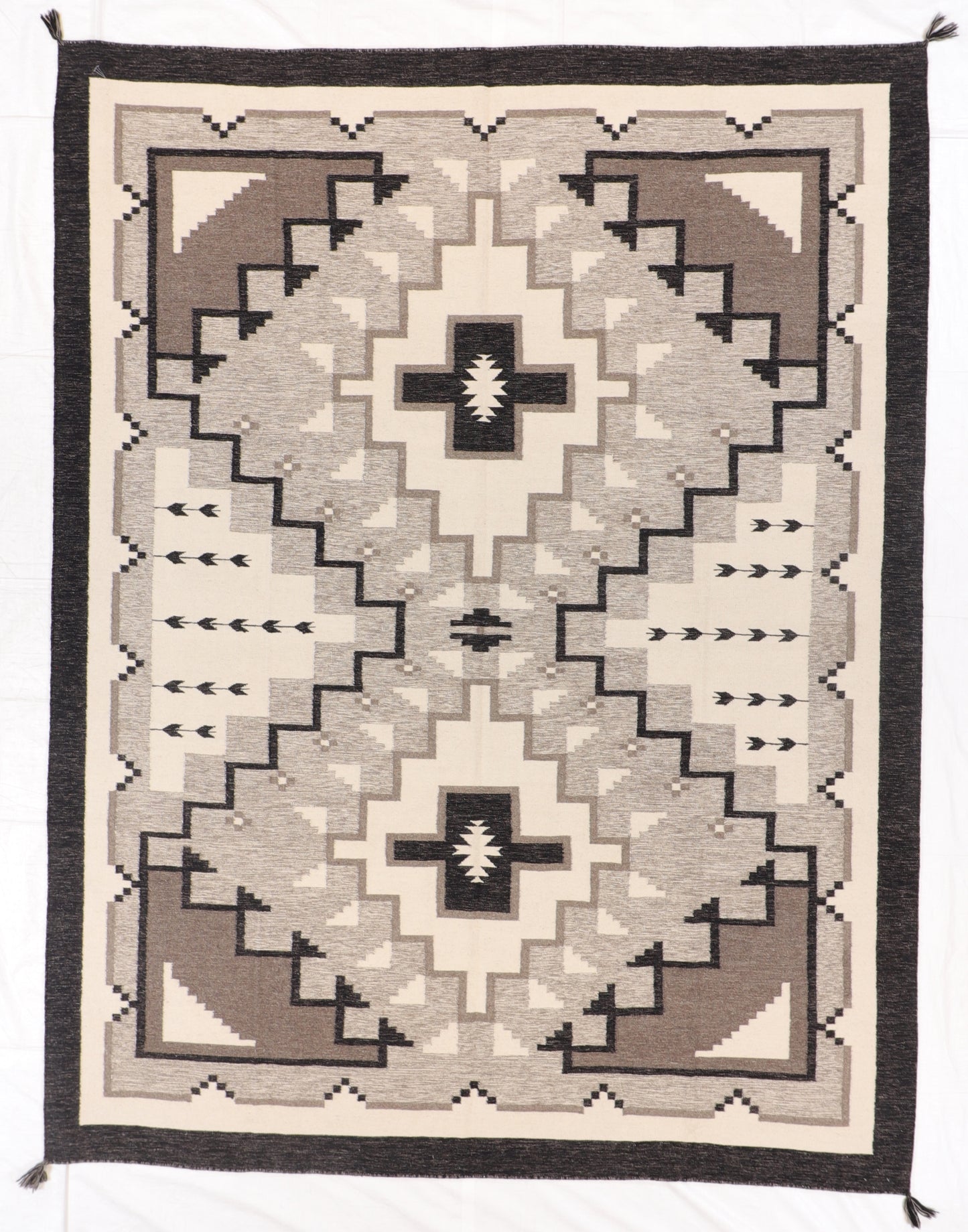 9 x 12 - Kilim Navajo Fine/Wool All Over Rectangle - Hand Knotted Rug