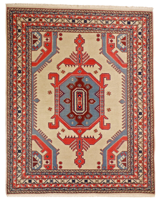 8x10 - Serapie Fine All Over Rectangle - Hand Knotted Rug - 13023