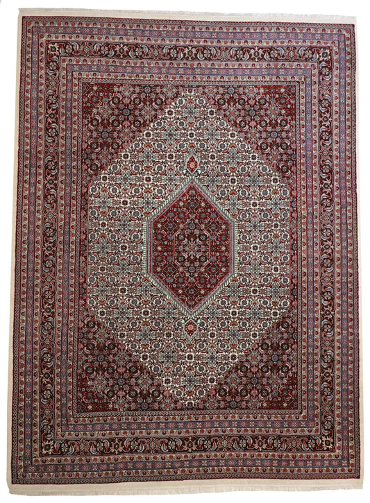 9 x12 - Bijar Wool All Over Rectangle - Hand Knotted Rug — 17625