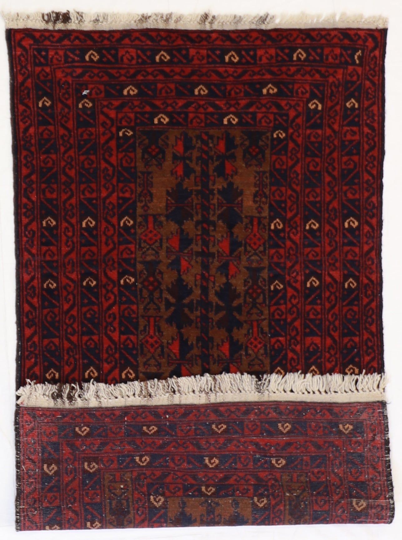 3x5 - Baluch Fine/Wool Geometric Rectangle - Hand Knotted Rug — 20757