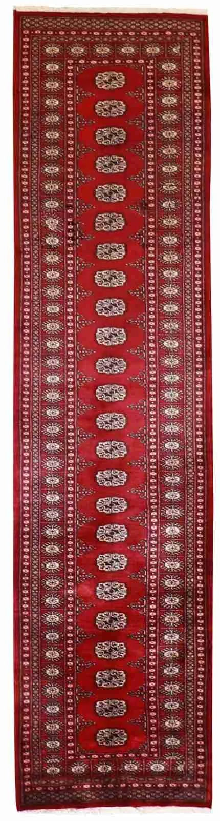 Runner - Bakhtiarie Wool All Over Rectangle - Hand Knotted Rug — 21594