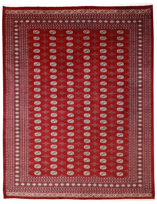 9 x12 - Bokhara Wool All Over Rectangle - Hand Knotted Rug — 21801