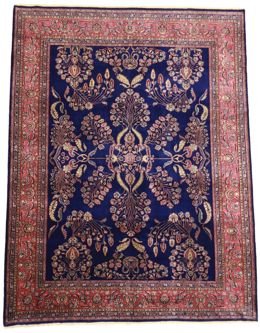 9 x12 - Farahan Wool All Over Rectangle - Hand Knotted Rug — 22745