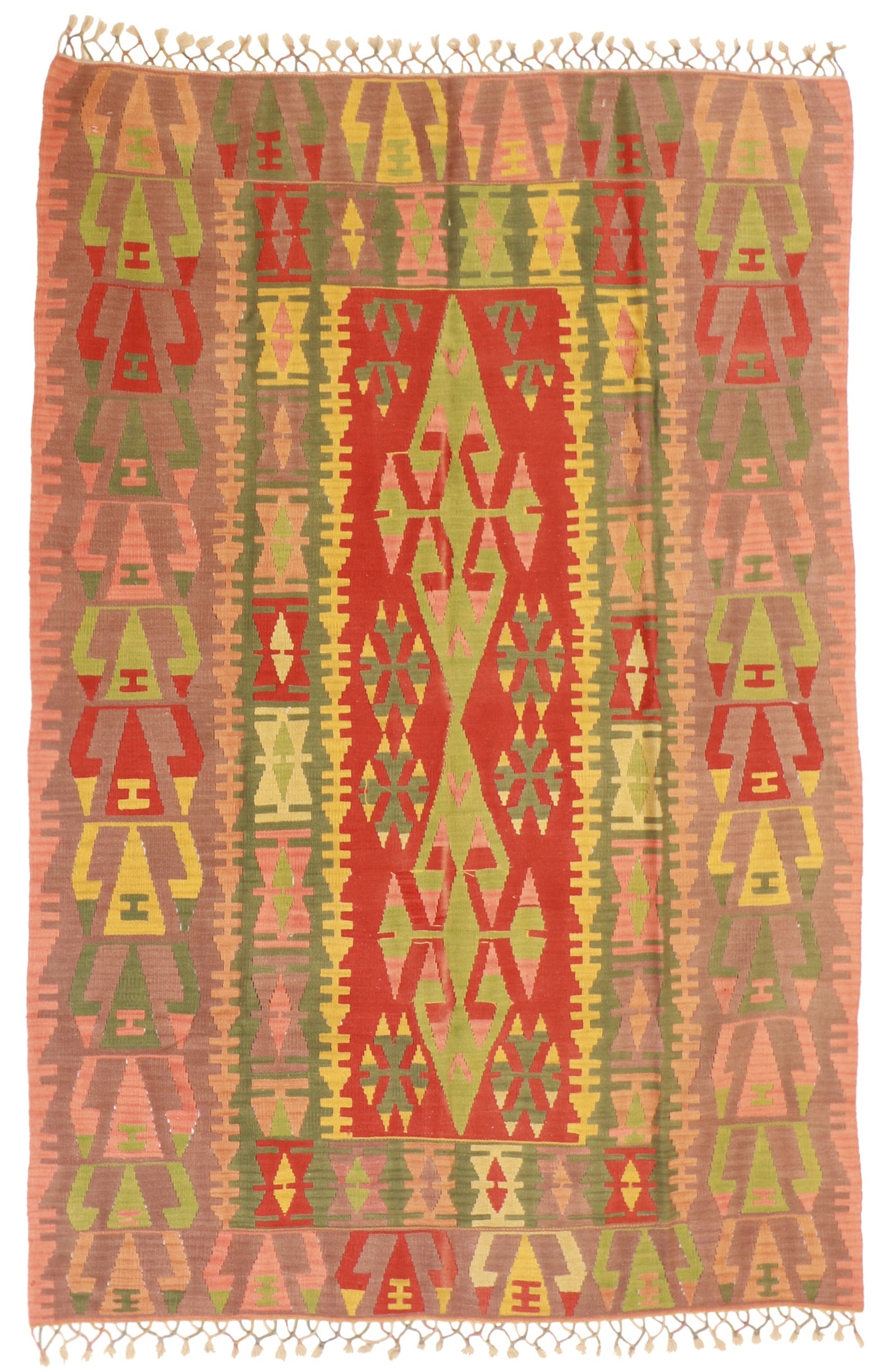 5x7 - Kilim Fine/Wool All Over Rectangle - Hand Knotted Rug