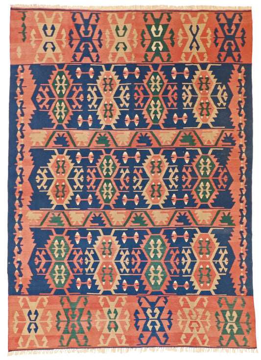 9x12 - Kilim Fine/Wool All Over Rectangle - Hand Knotted Rug