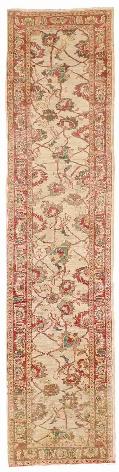 Runner - Sultan Abad Fine All Over Rectangle - Hand Knotted Rug — 25058