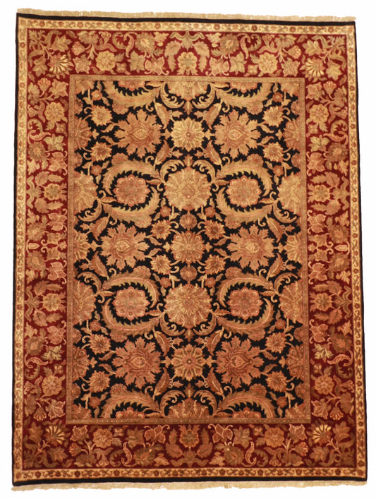 9 x12 - Mashad Fine All Over Rectangle - Hand Knotted Rug — 25224