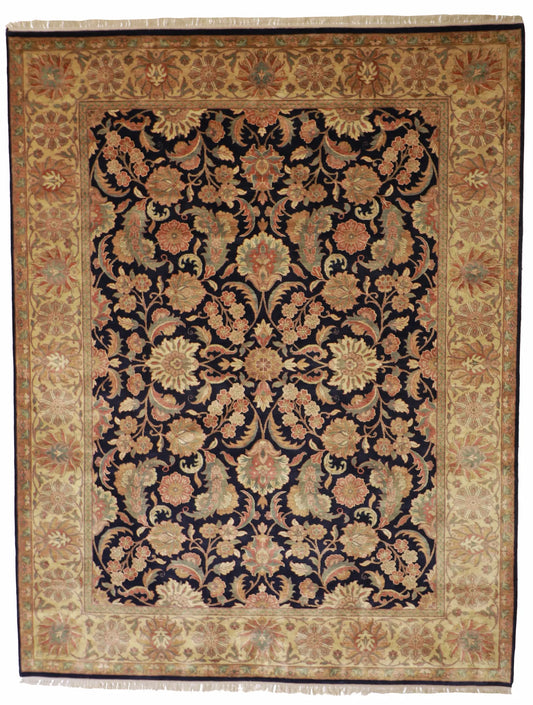 9 x12 - Bakhtiarie Fine/Wool Geometric Rectangle - Hand Knotted Rug — 25238