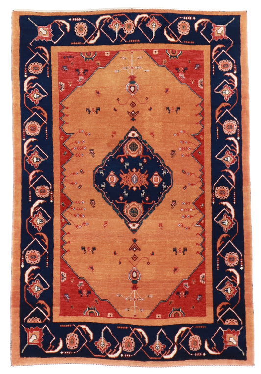 4x6 - Lori Baft Fine/Wool All Over Rectangle - Hand Knotted Rug