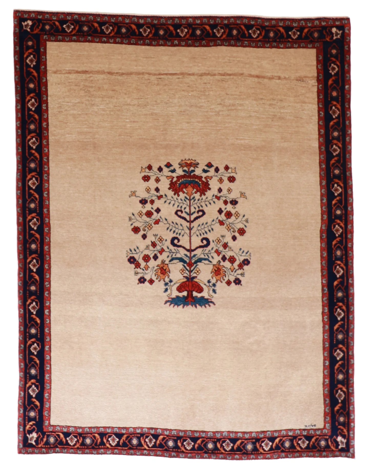 5x7 - Lori Fine Geometric Rectangle - Hand Knotted Rug — 25675