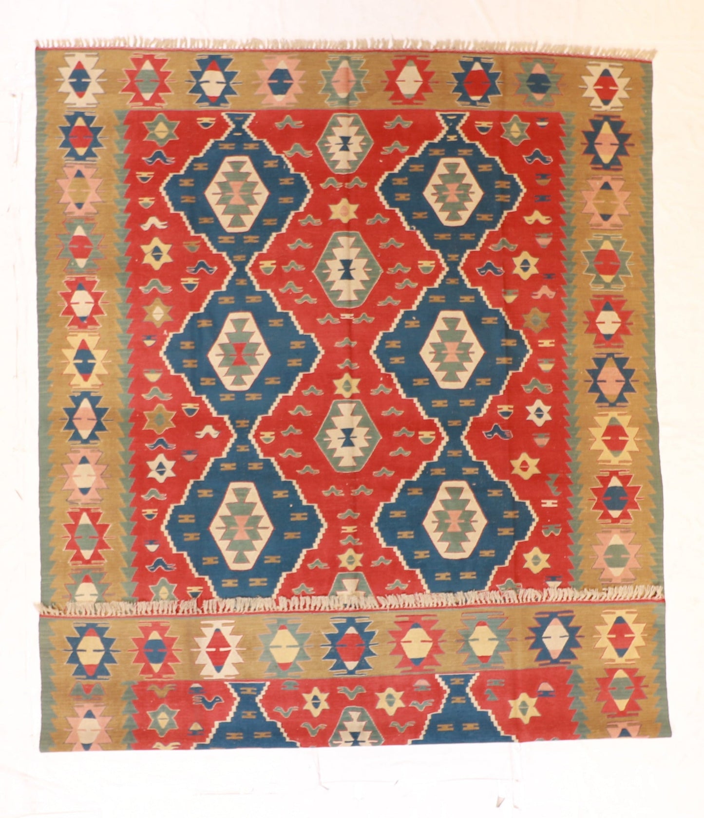 9x12 - Kilim Fine/Wool All Over Rectangle - Hand Knotted Rug