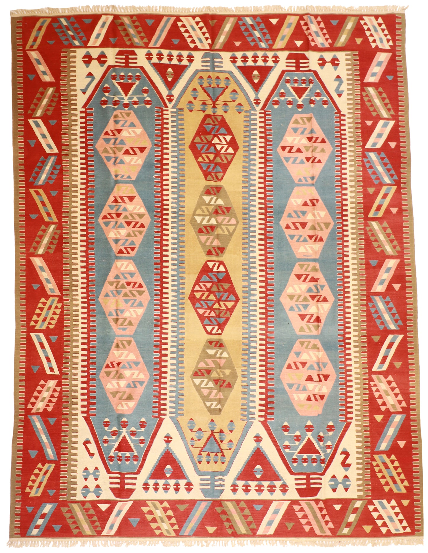 10x13 - Kilim Fine/Wool All Over Rectangle - Hand Knotted Rug