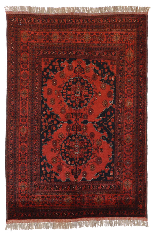 5x7 - Khan Mohamadie Fine All Over Rectangle - Hand Knotted Rug