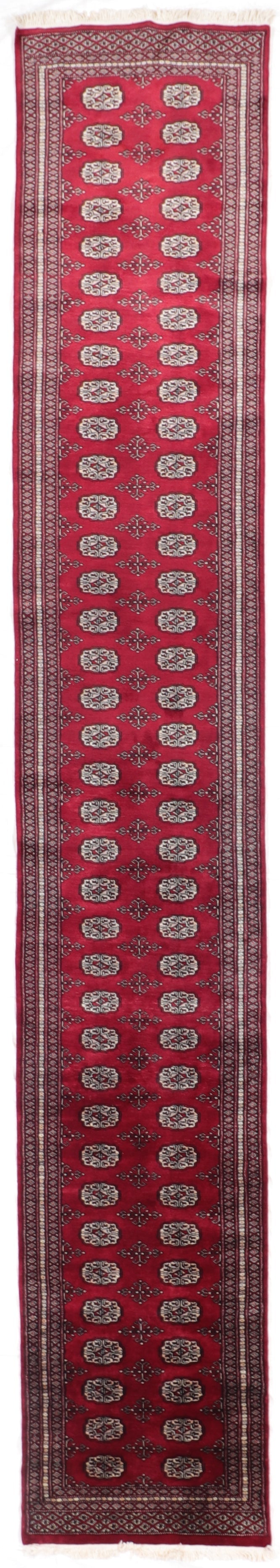 Runner - Bokhara Fine All Over Rectangle - Hand Knotted Rug