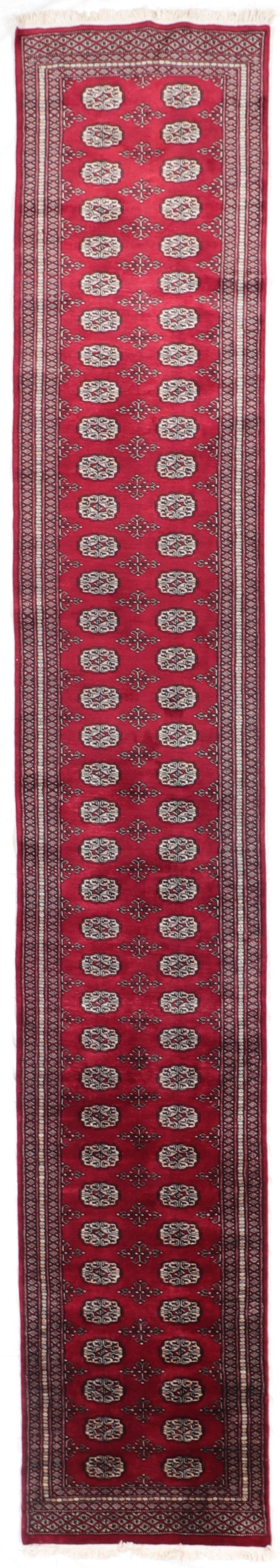 Runner - Bokhara Fine All Over Rectangle - Hand Knotted Rug