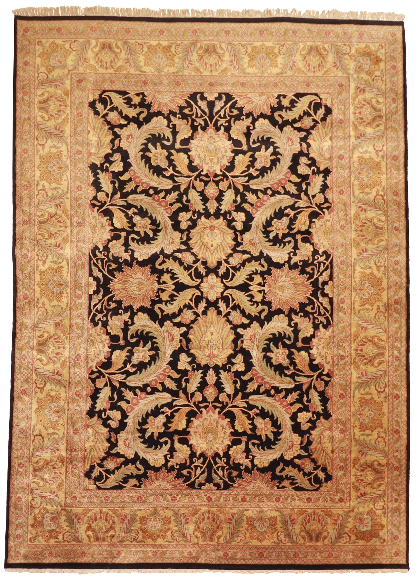 10 x 14  - Mahal Antique/Wool All Over Rectangle - Hand Knotted Rug — 26611