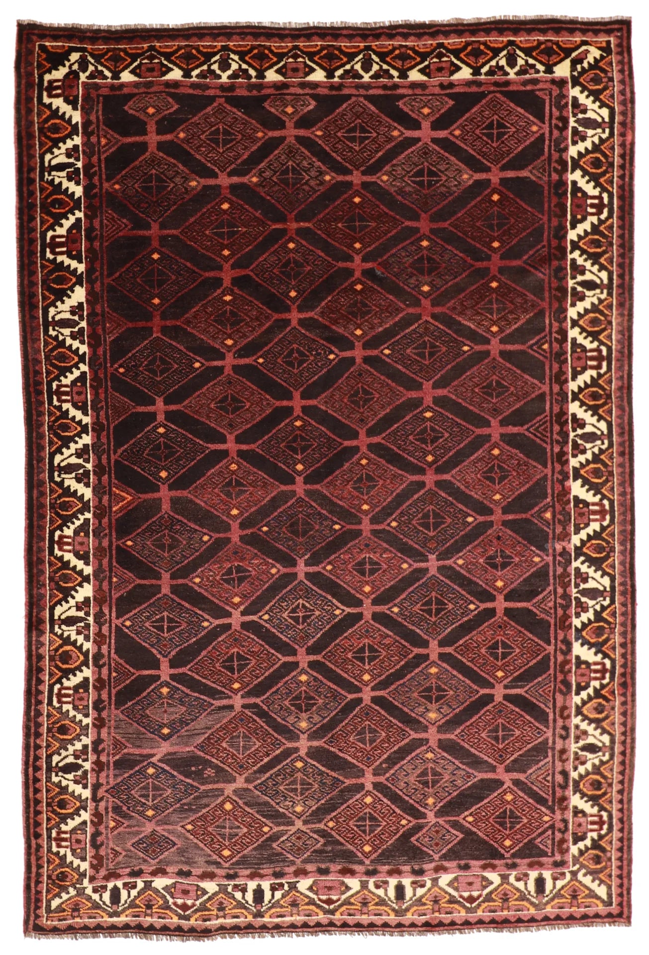 6x9 - Lori Wool Geometric Rectangle - Hand Knotted Rug — 27603