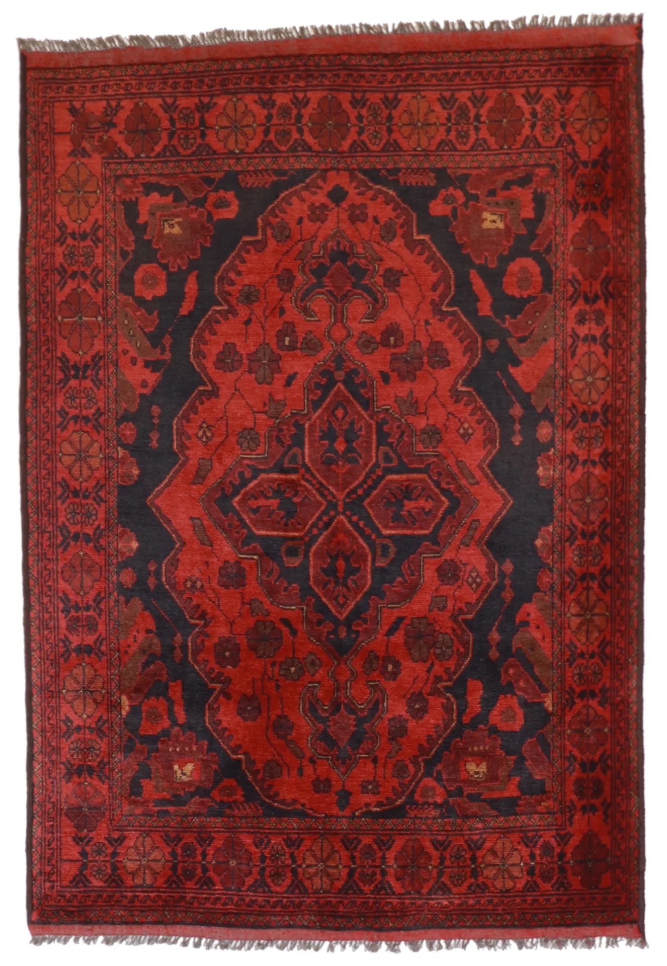 3x5 - Seneh Fine Wool All Over Rectangle - Hand Knotted Rug — 50489