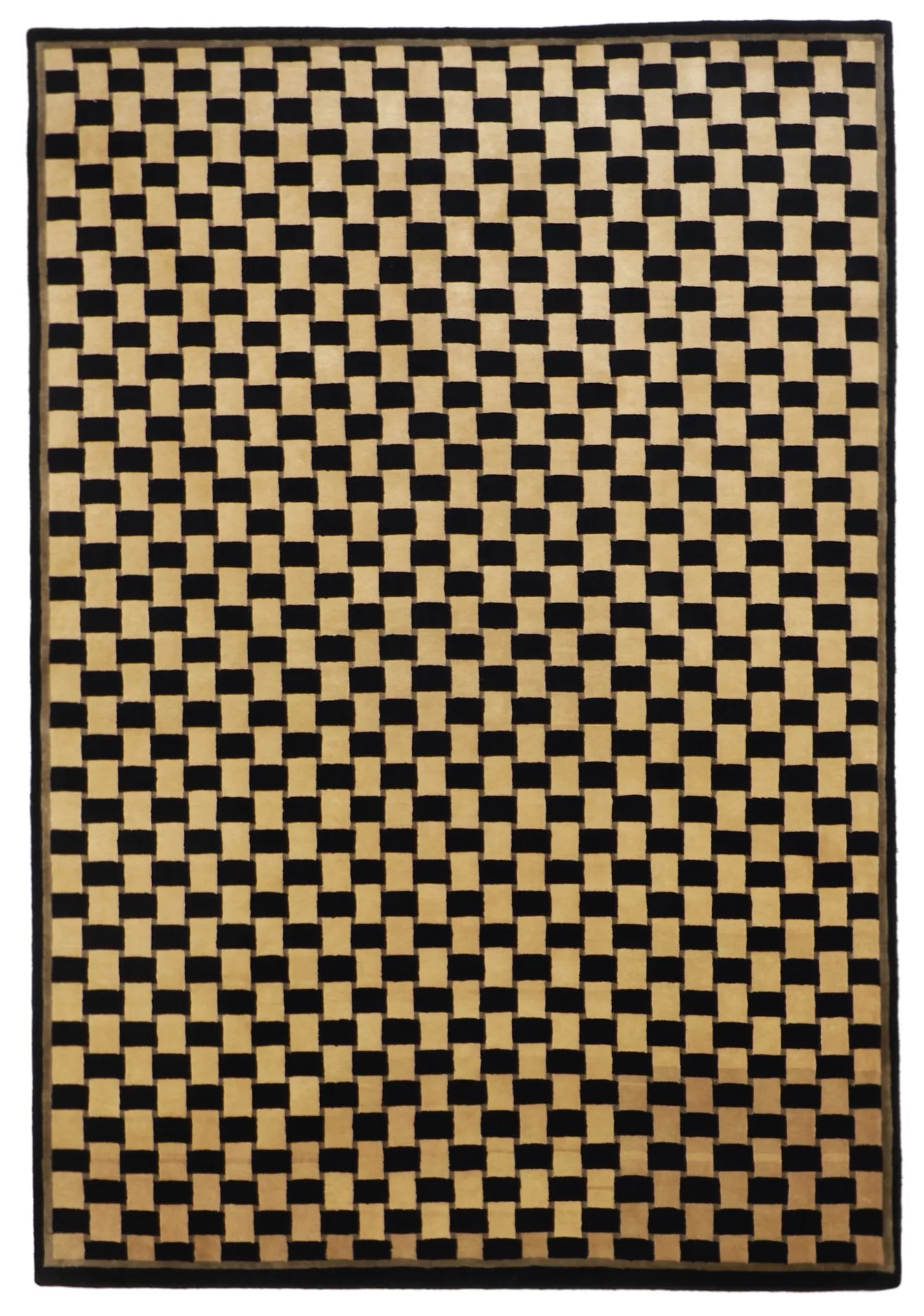 6x9 - Modern Fine All Over Rectangle - Hand Knotted Rug — 51163