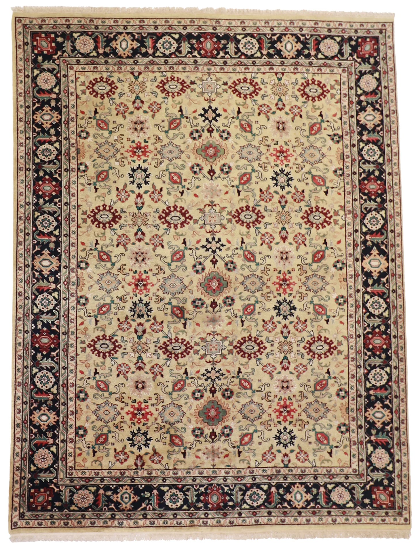 9x12 - Mahal Fine All Over Rectangle - Hand Knotted Rug — 51220