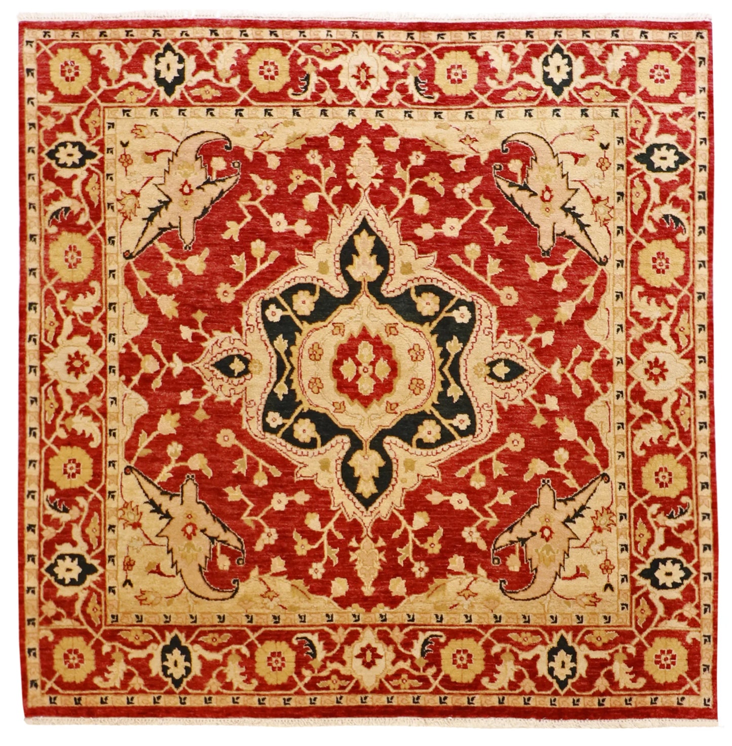 Square - Serapie Wool All Over - Hand Knotted Rug — 51316