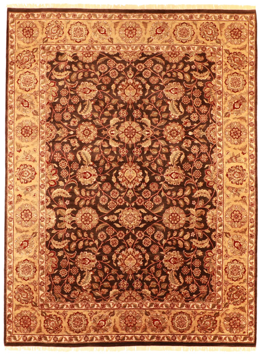 9x12 - Tabriz Fine All Over Rectangle - Hand Knotted Rug — 51361