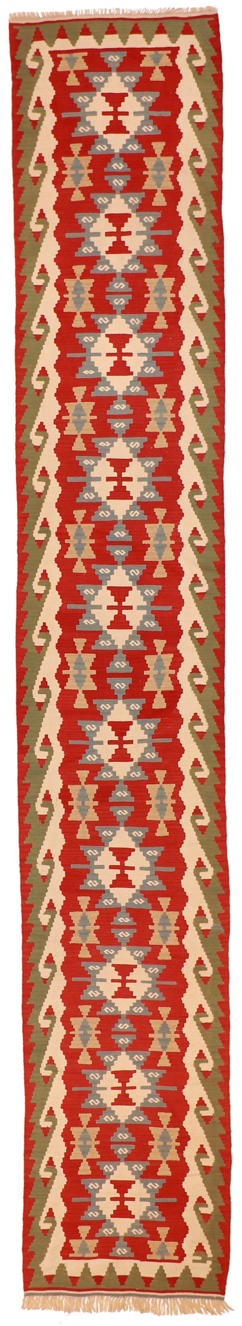 Runner - Kilim Fine/Wool All Over Rectangle - Hand Knotted Rug — 51447