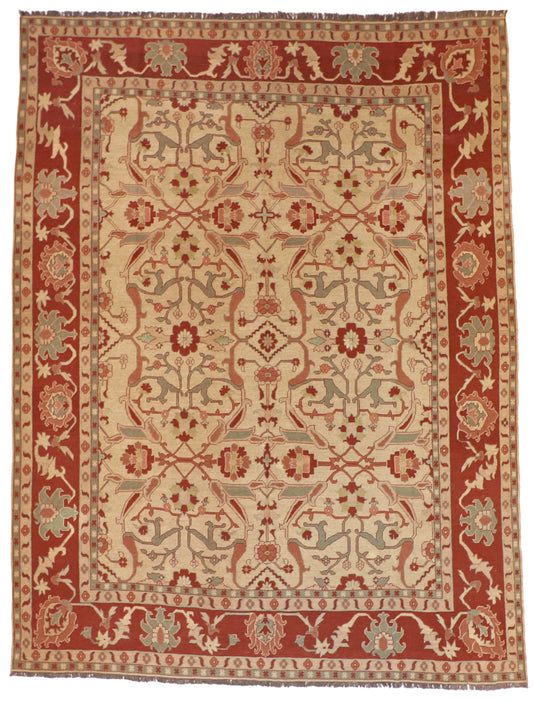 9x12 - Soumak Fine/Wool All Over Rectangle - Hand Knotted Rug